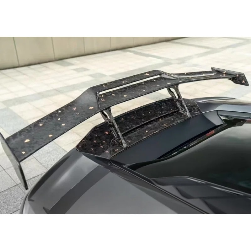 Automotive Parts for  Huracan LP580 LP610 EVO Upgraded Rear Spoiler, Dry Carbon Fiber Rear Spoiler Body Kit